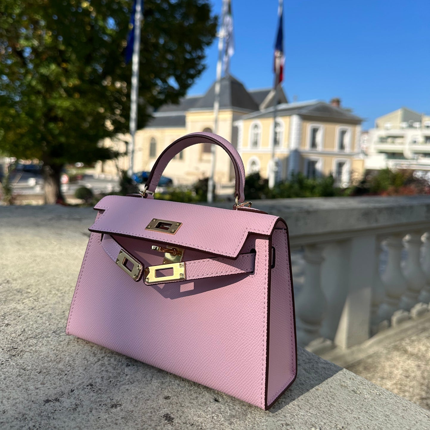 Sac Mini K – Rose (19 cm)