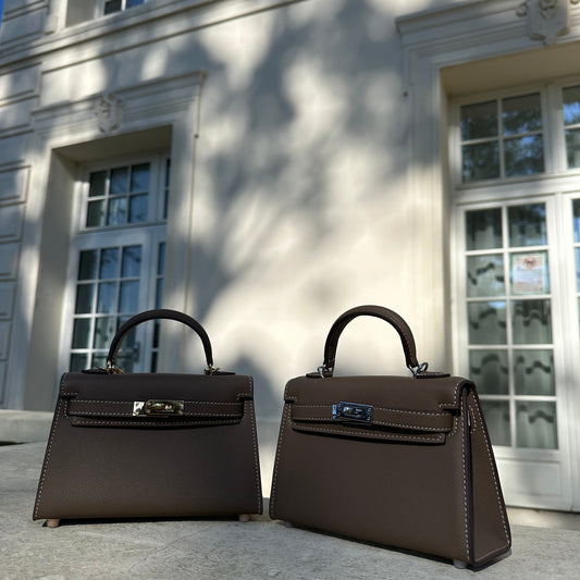 Sac Mini K – Taupe (19 cm)